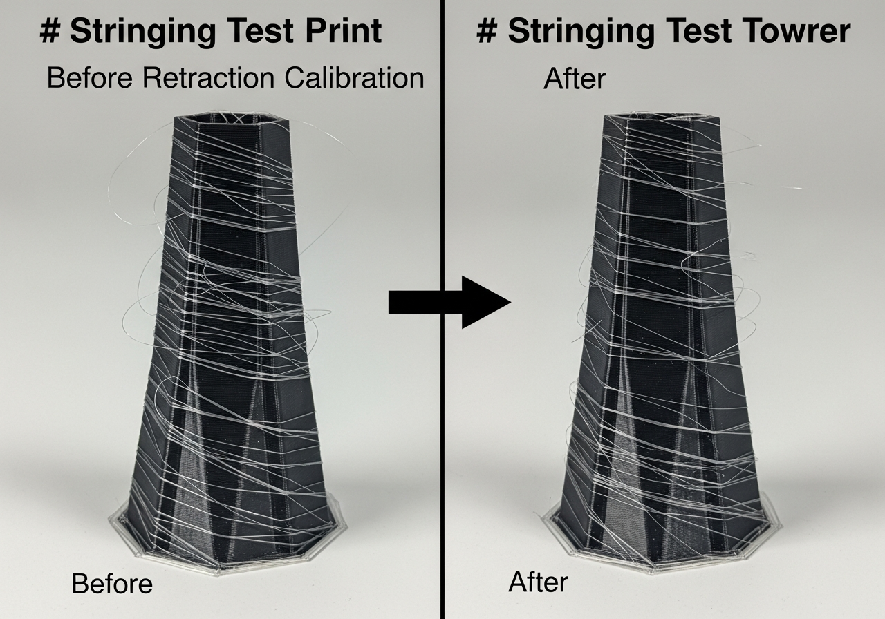 Nahaufnahme Extruder bei Retraction-Test