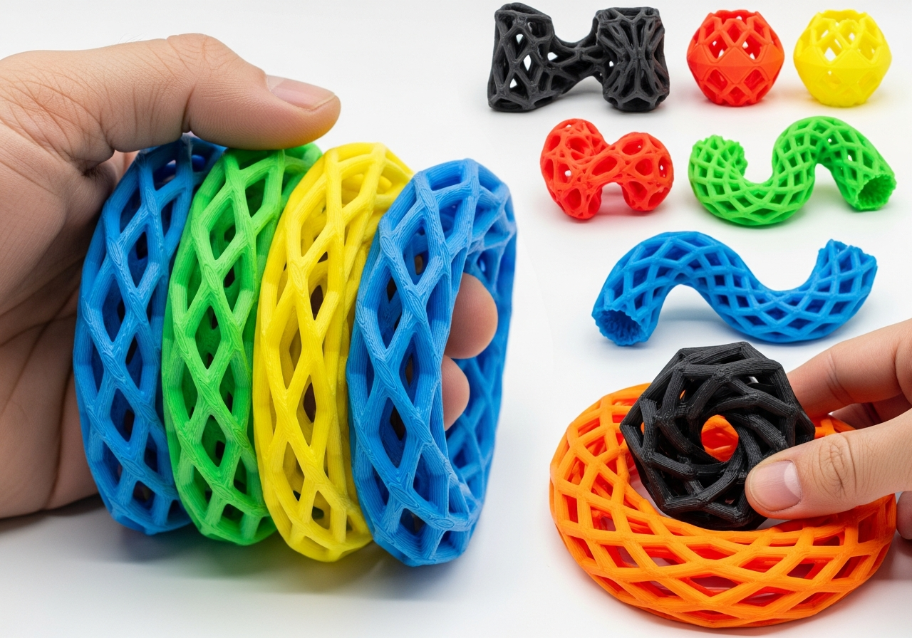 Flexibles TPU-Filament beim Drucken